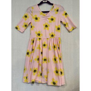 Dotdotsmile Dress Size 7 Pink with Yellow Flowers New with Tags